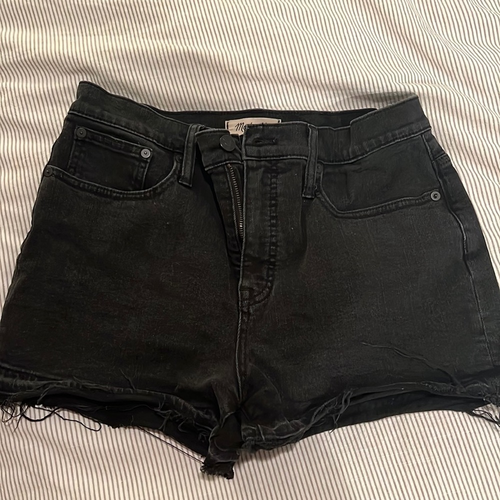 Black Madewell jean shorts
